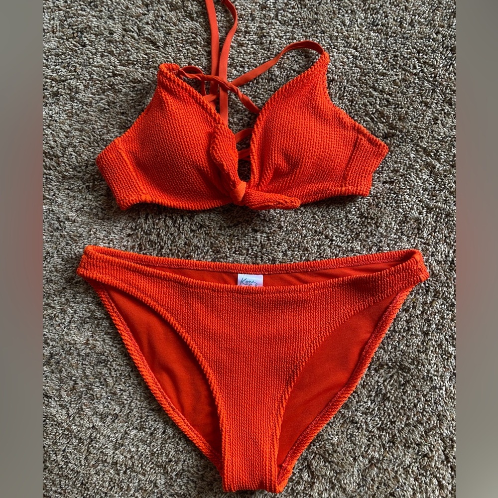 Orange swimsuit